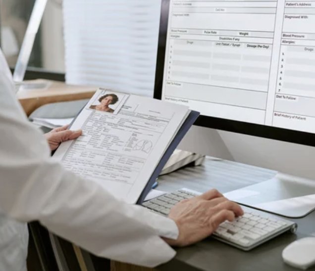 Board-certified physician reviewing and attesting a medical projection